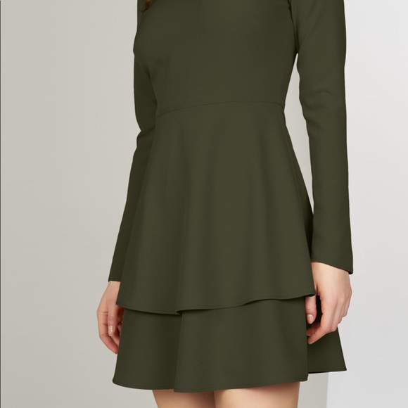 Hutch double layer fit and flare dress - Picture 2 of 4